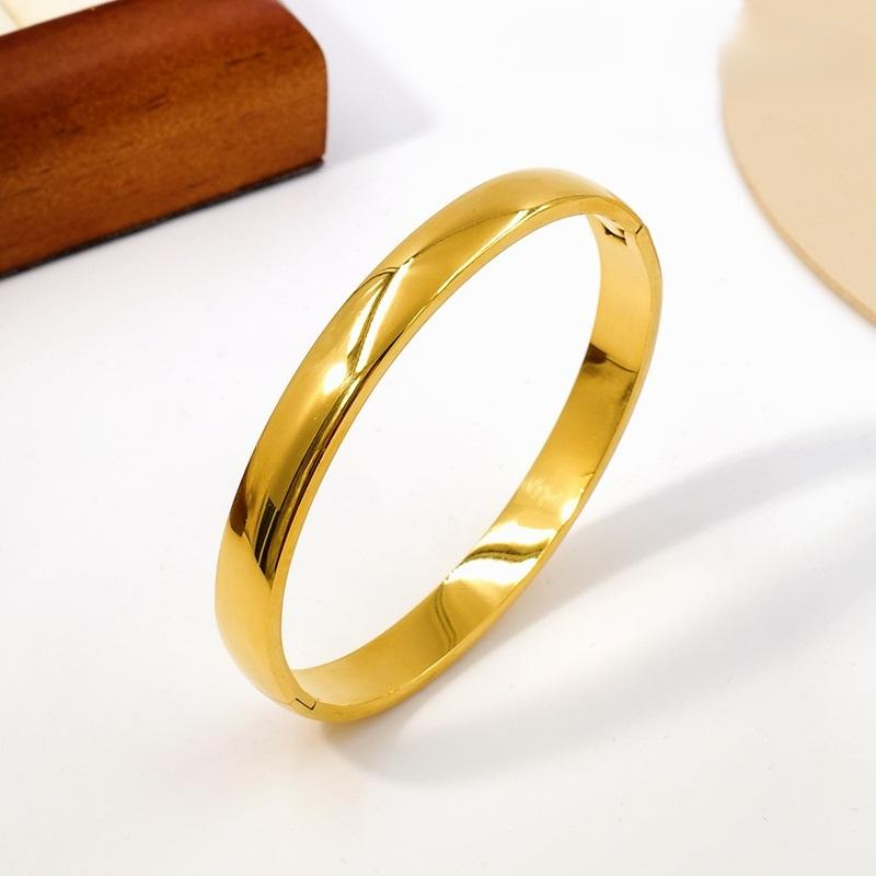 Hand Bangle Bracelet 18ct Gold Plated - MAJO LONDON 