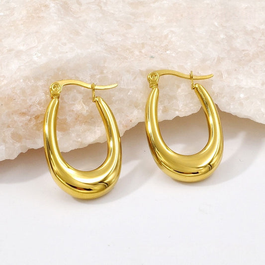 Ala Hoop Earrings 18ct Gold Plated - MAJO LONDON  MAJO LONDON 